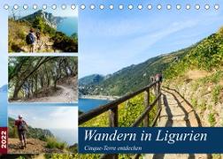 Wandern in Ligurien (Tischkalender 2022 DIN A5 quer)