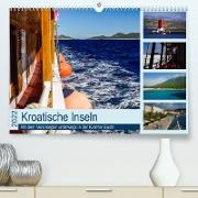 Kroatische Inseln - Mit dem Motorsegler unterwegs in der Kvarner Bucht (Premium, hochwertiger DIN A2 Wandkalender 2022, Kunstdruck in Hochglanz)