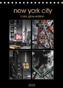 New York City - Color Glow Edition (Tischkalender 2022 DIN A5 hoch)