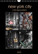 New York City - Color Glow Edition (Wandkalender 2022 DIN A4 hoch)