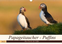 Papageitaucher - Puffins (Wandkalender 2022 DIN A3 quer)