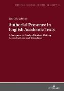 Authorial Presence in English Academic Texts