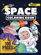 Space Coloring Book for Kids, 100 Pages