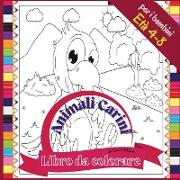 Libro da colorare Animali Carini per i bambini Età 4 - 8