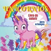 Unicórnios livro de colorir para crianças
