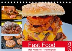 Fast Food Der Klassiker - Hamburger (Tischkalender 2022 DIN A5 quer)