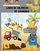 Libro de colorear de camiones