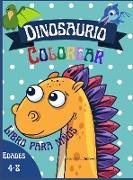Dinosaurio Colorear Libro para niños edades 4 - 8