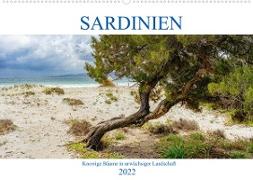 Sardinien Knorrige Bäume in urwüchsiger Landschaft (Wandkalender 2022 DIN A2 quer)