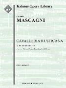 Cavalleria Rusticana(engraved, Original Edition): Conductor Score