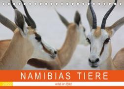 Namibias Tiere - wild im Bild (Tischkalender 2022 DIN A5 quer)