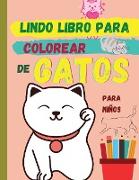 Lindo libro para colorear de GATOS (edición en español)