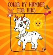 Color by number for kids: HARDCOVER 20 pages of easy coloring by numbers 8.5x 8.5