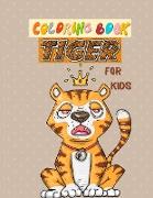 Coloring book Tiger for kids