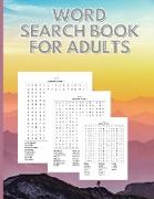 Word Search Book For Adults