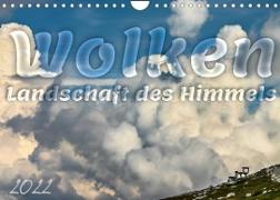 Wolken, Landschaft des Himmels (Wandkalender 2022 DIN A4 quer)