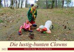 Die lustig-bunten Clowns (Wandkalender 2022 DIN A2 quer)