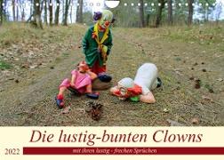 Die lustig-bunten Clowns (Wandkalender 2022 DIN A4 quer)