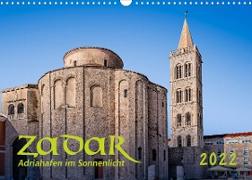 Zadar, Adriahafen im Sonnenlicht (Wandkalender 2022 DIN A3 quer)