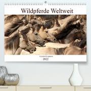 Wildpferde Weltweit (Premium, hochwertiger DIN A2 Wandkalender 2022, Kunstdruck in Hochglanz)