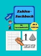 Zahlen Suchbuch -Tracing-Buch für Vorschulkinder im Alter von 3-5 Jahren