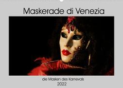 Maskerade di Venezia (Wandkalender 2022 DIN A2 quer)