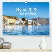 Symi 2022, Perle der Ägäis (Premium, hochwertiger DIN A2 Wandkalender 2022, Kunstdruck in Hochglanz)