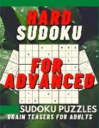 Hard Sudoku Book for Adults