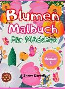 Blumen Malbuch für Mädchen