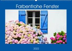 Farbenfrohe Fenster (Wandkalender 2022 DIN A2 quer)