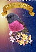 Wunderbare märchenhafte Welt der Vögel (Wandkalender 2022 DIN A2 hoch)