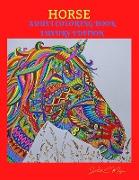 Horse Adult Coloring Book Luxury Edition