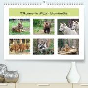 Willkommen im Wildpark Johannismühle (Premium, hochwertiger DIN A2 Wandkalender 2022, Kunstdruck in Hochglanz)