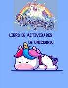 Libro de actividades de unicornio