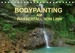 BODYPAINTING AM WASSERFALL VON LINN (Tischkalender 2022 DIN A5 quer)