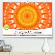 Energie - Mandalas in orange (Premium, hochwertiger DIN A2 Wandkalender 2022, Kunstdruck in Hochglanz)
