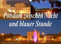 Potsdam zwischen Nacht und blauer Stunde (Wandkalender 2022 DIN A3 quer)