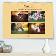 Katzen - Der Kalender für jeden Katzenliebhaber (Premium, hochwertiger DIN A2 Wandkalender 2022, Kunstdruck in Hochglanz)