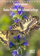 Familienplaner Bunte Pracht der Schmetterlinge (Tischkalender 2022 DIN A5 hoch)