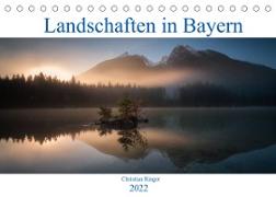 Bayerische Landschaften (Tischkalender 2022 DIN A5 quer)