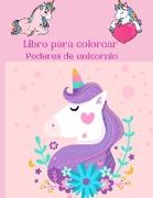 Libro para colorear Poderes de unicornio