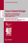 Cross-Cultural Design. Applications in Cultural Heritage, Tourism, Autonomous Vehicles, and Intelligent Agents