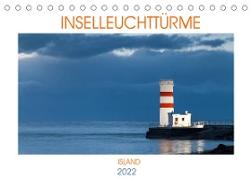 Inselleuchttürme Island (Tischkalender 2022 DIN A5 quer)