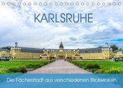 Karlsruhe Die Fächerstadt aus verschiedenen Blickwinkeln (Tischkalender 2022 DIN A5 quer)