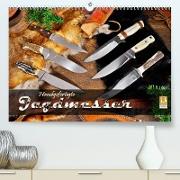 Handgefertigte Jagdmesser (Premium, hochwertiger DIN A2 Wandkalender 2022, Kunstdruck in Hochglanz)