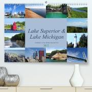 Lake Superior & Lake Michigan (Premium, hochwertiger DIN A2 Wandkalender 2022, Kunstdruck in Hochglanz)