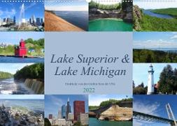 Lake Superior & Lake Michigan (Wandkalender 2022 DIN A2 quer)