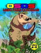 Osos Libro para Colorear para Niños Años 4-8
