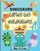 Livre de coloriage de dinosaures pour garçons âgés de 1 à 3 ans