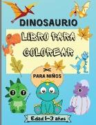Libro para colorear de dinosaurios para niños de 1 a 3 años